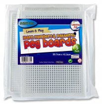 CLEVER KIDZ 207x153mm DECORATE THE PEG BOARD
