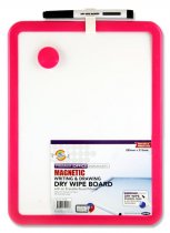 PREMIER OFFICE 285x215mm MAGNETIC WHITE BOARD WITH DRY WIPE MARKER 3 ASST.