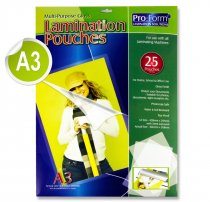 PRO:FORM A3 PACK 25 LAMINATING POUCHES