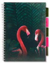 EMOTIONERY A4 250pg PP 5 SUBJECT PROJECT BOOK - TROPICAL TWILIGHT 4 ASST.