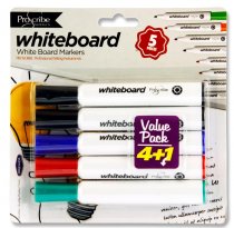 PRO:SCRIBE CARD 4+1 DRY WIPE MARKER VALUE PACK