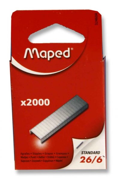 MAPED BOX 2000 26/6 STAPLES