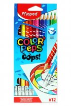 MAPED BOX 12 COLOR'PEPS ERASABLE COLOURING PENCILS - OOPS