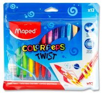 MAPED COLOR'PEPS TWIST PKT.12 TWISTABLE CRAYONS