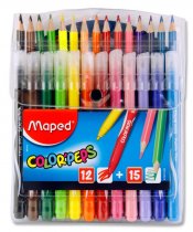 * MAPED COLOR'PEPS PKT.12 MARKERS & 15 PENCILS