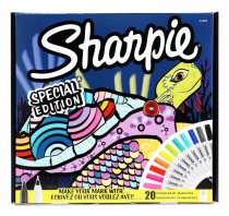 SHARPIE LIMITED EDITION BOX 20 FINE TIP MARKERS - TURTLE PACK