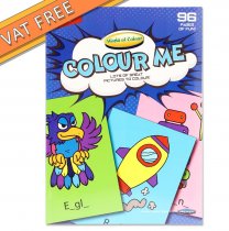WOC A4 96pg ALPHABET FUN PERFORATED COLOURING BOOK