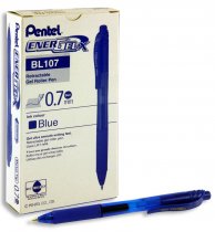 PENTEL ENERGEL-X BL107 0.7mm RETRACTABLE GEL PEN - BLUE
