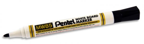 PENTEL MW85 WHITEBOARD MARKER BULLET POINT - BLACK
