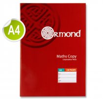 ORMOND A4 120pg MATHS COPY BOOK