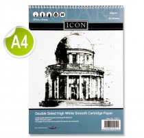 ICON A4 90gsm SPIRAL SKETCH PAD 30 SHEETS