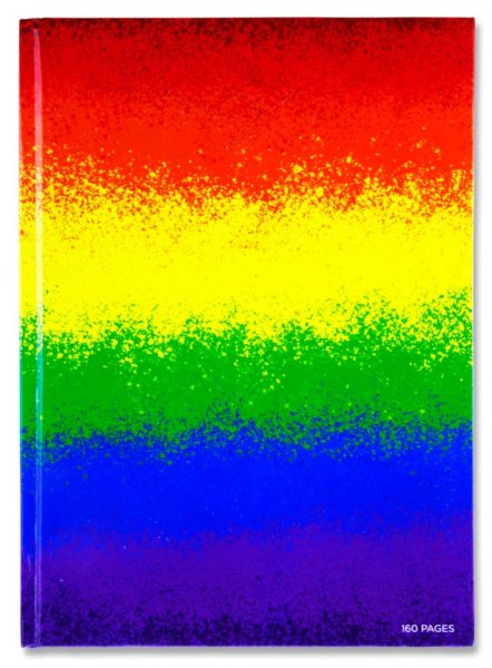 PREMIER A4 160pg HARDCOVER NOTEBOOK - NEW RAINBOW