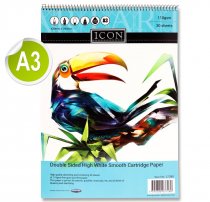 ICON A3 110gsm SPIRAL SKETCH PAD 30 SHEETS