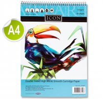 ICON A4 110gsm SPIRAL SKETCH PAD 30 SHEETS