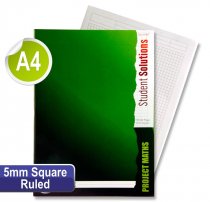 STUDENT SOLUTIONS A4 120pg 5mm Sq PROJECT MATHS SOFTBACK COPY