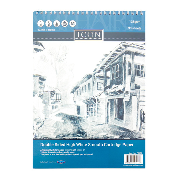 ICON A4 135gsm WIRO SKETCH PAD 30 SHEETS