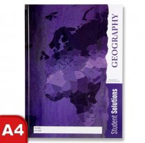 STUDENT SOLUTIONS A4 160pg HARDCOVER NOTEBOOK - GEOGRAPHY