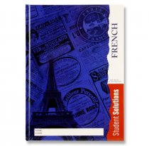 STUDENT SOLUTIONS A4 160pg HARDCOVER NOTEBOOK - FRENCH