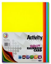 PREMIER ACTIVITY A2 CARD 25 SHEETS - RAINBOW