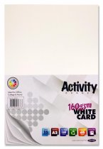 PREMIER ACTIVITY A2 160gsm CARD 25 SHEETS - WHITE