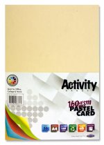 PREMIER ACTIVITY A4 160gsm CARD 50 SHEETS - RAINBOW PASTEL