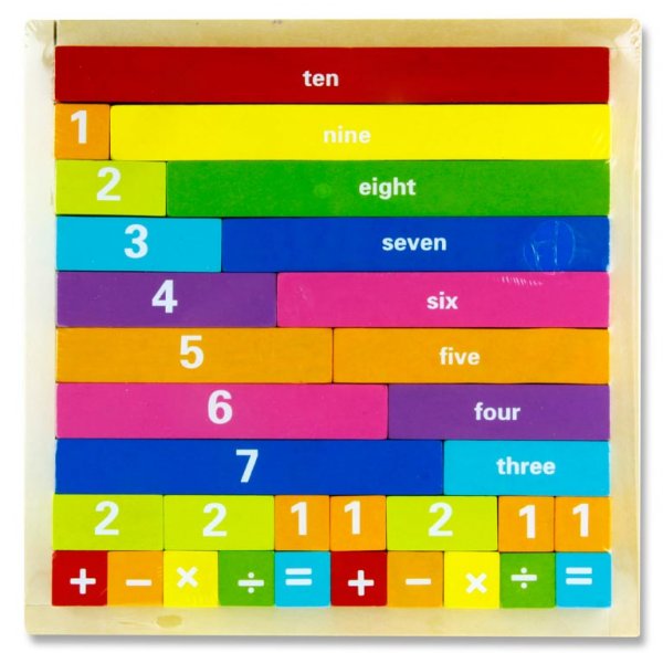 LITTLE HANDS WOODEN EDUCATION GAME - NUMBER PLAY