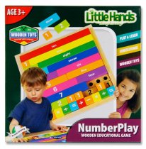 LITTLE HANDS WOODEN EDUCATION GAME - NUMBER PLAY