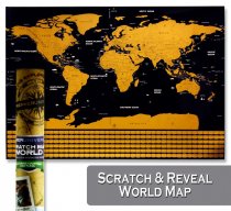 PREMIER UNIVERSAL SCRATCH WORLD MAP 82.5cmx59.4cm