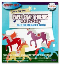 CRAFTY BITZ PKT.4 CREATE YOUR OWN PAPER CRAFT FRIENDS - UNICORNS
