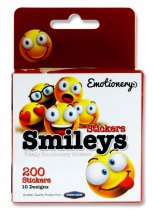 EMOTIONERY ROLL 200 STICKERS - SMILEYS