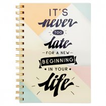 I LOVE STATIONERY A5 160pg WIRO NOTEBOOK - NEW BEGINNING
