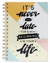 I LOVE STATIONERY A5 160pg WIRO NOTEBOOK - NEW BEGINNING