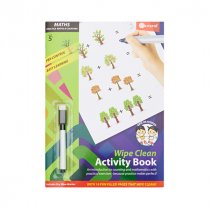 ORMOND A4 14PG WIPE CLEAN ACTIVITY BOOK W/PEN - MATHS & COUNTING