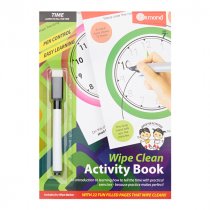 ORMOND A5 22PG WIPE CLEAN ACTIVITY BOOK W/PEN - TIME