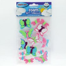 CRAFTY BITZ 3D POP UP FOAM STICKERS - FLOWERS & BUTTERFLIES 2 ASST.