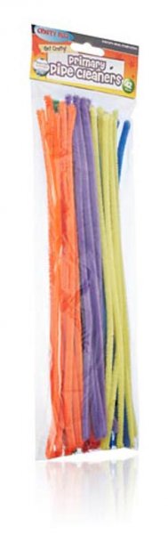 CRAFTY BITZ PKT.42 CHENILLE PIPE CLEANERS - PRIMARY