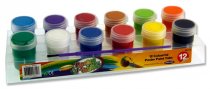 WOC 12x20g POSTER PAINT TUBS IN PLATFORM W/BRUSH