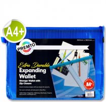 PREMTO A4+ EXTRA DURABLE MESH WALLET - PRINTER BLUE