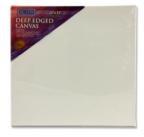 ICON DEEP EDGED CANVAS 380gm2 - 12"x12"