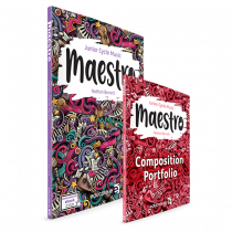 Maestro textbook and composition portfolio
