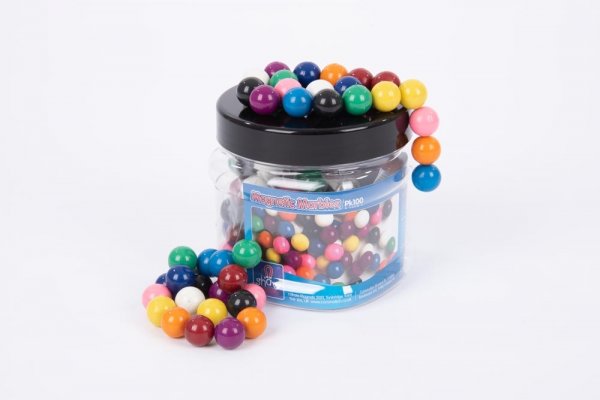 MAGNETIC COLOURED MARBLES TUB