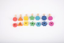 RAINBOW WOODEN NUTS&BOLTS