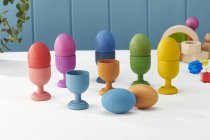 RAINBOW WOODEN EGGS