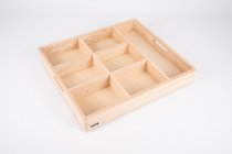 WOODEN SORTING TRAY - 7 WAY