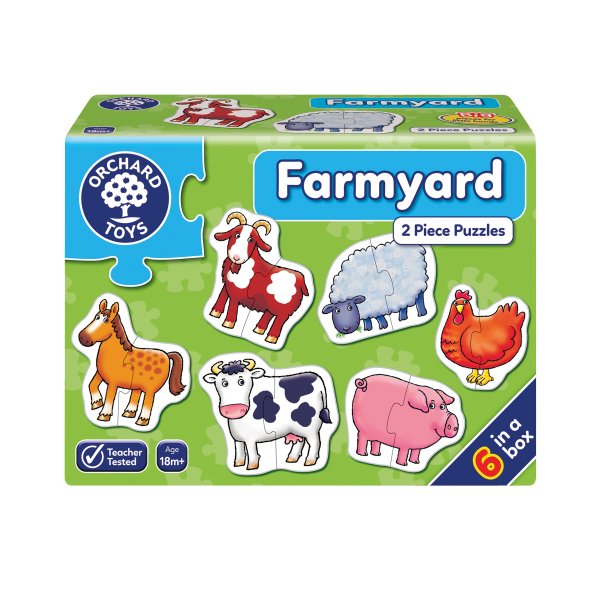 Orchard Toys FARMYARD 6 x2 Piece Puzzle