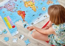 WORLD MAP PUZZLE AND POSTER