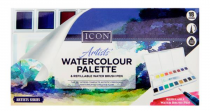 Icon 18 Colour Watercolour Palette W/Water Brush Pen