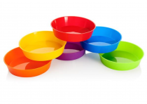 Clever Kidz Pkt.6 Sorting Bowls Round - Asst Colours