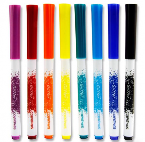 Maped Color'peps Box 8 Glittered Felt Tip Pens