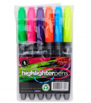 Pro:scribe Pkt.6 Asst Highlighter Pens